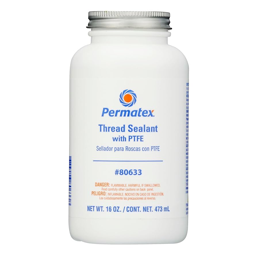 Permatex Thread Sealant 14D with PTFE, 473ml Can, red, 16